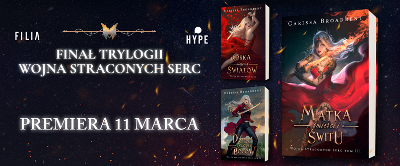 Wojna Stroconych serc seria ksiązek fantasy