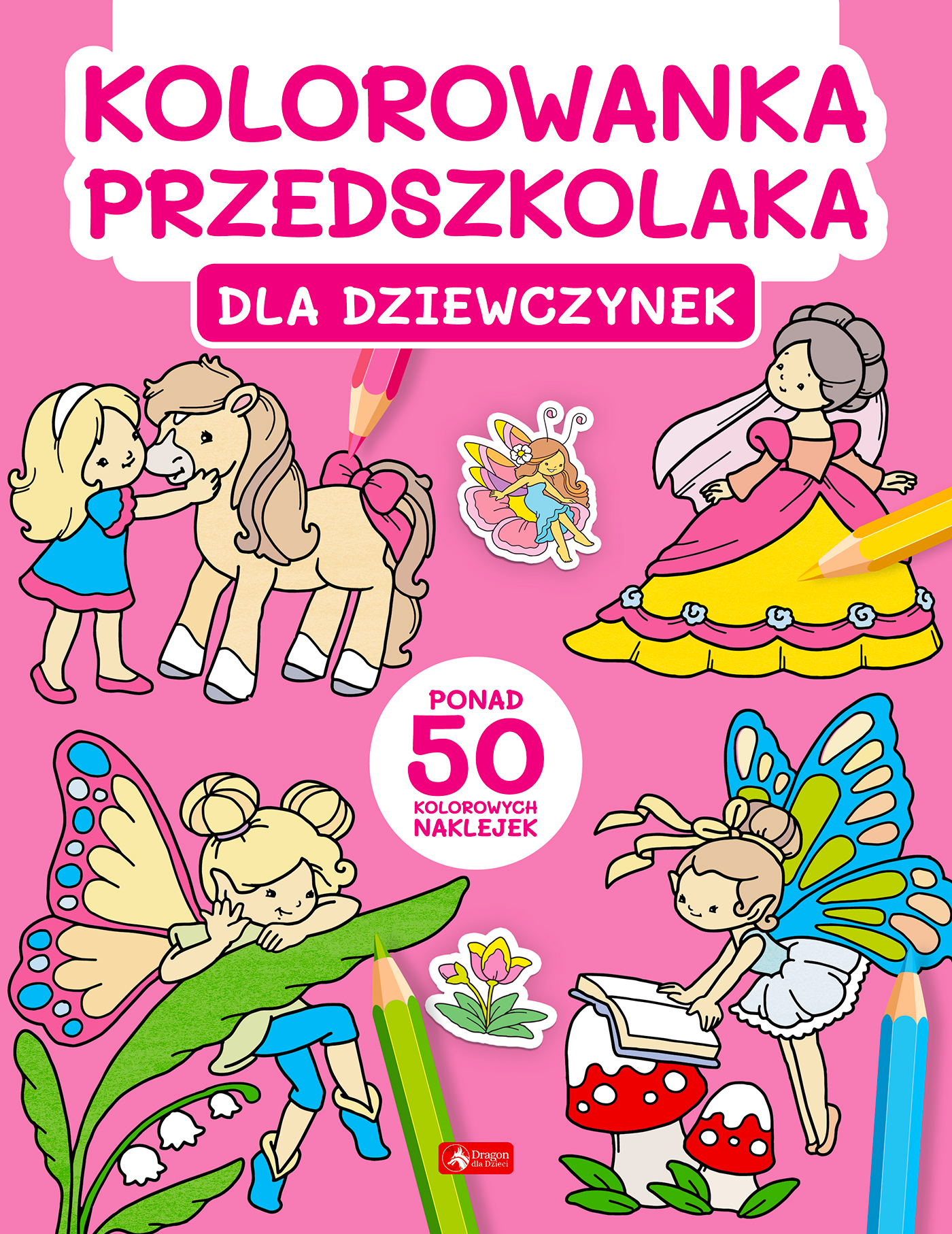 Opracowanie Zbiorowe Dla Dziewczynek Kolorowanka Przedszkolaka 0041