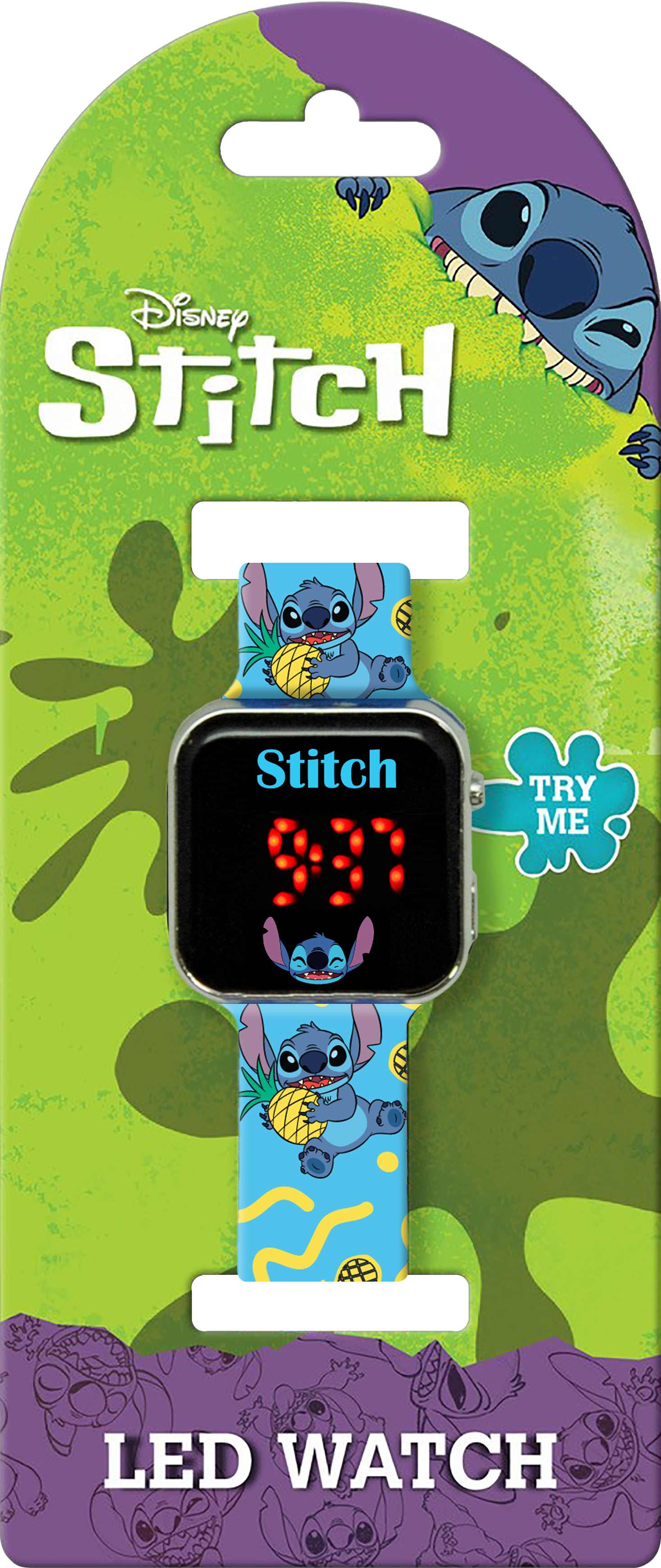 Zegarek Led Z Kalendarzem Lilo Stich Las