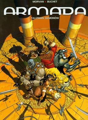 Armada. Talizman demonów. Autor: Buchet Morvan. SmakLiter.pl Okładka książki Armada. Talizman demonów