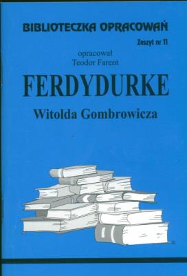 Okładka książki Biblioteczka opracowań nr 011 Ferdydurke