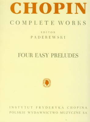Okładka książki Chopin Complete Works Cztery łatwe preludia