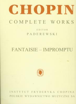 Okładka książki Chopin Complete Works Fantaisie-impromptu