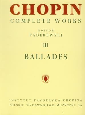 Chopin Complete Works III Ballady. Autor: Chopin Fryderyk. SmakLiter.pl Okładka książki Chopin Complete Works III Ballady