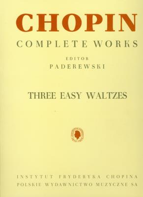 Okładka książki Chopin Complete Works Three easy waltzes