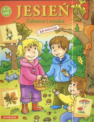 Naklejanki - jesień SIEDMIORÓG. Autor: Warzecha Teresa. SmakLiter.pl Okładka książki Naklejanki - jesień SIEDMIORÓG