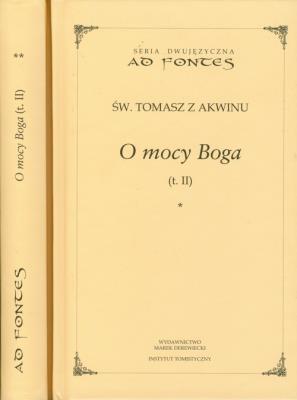 O mocy Boga tom 2 część 1-2. Autor: Tomasz z Akwinu. SmakLiter.pl Okładka książki O mocy Boga tom 2 część 1-2