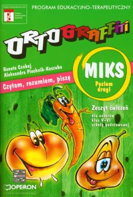 Ortograffiti SP MIKS Poziom 2 OPERON. Autor: Renata Czabaj, Aleksandra Piechnik-Kaszuba. SmakLiter.pl Okładka książki Ortograffiti SP MIKS Poziom 2 OPERON