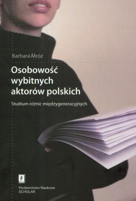 Okładka książki Osobowość wybitnych aktorów polskich