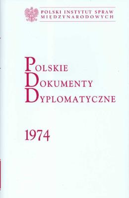 Opakowanie Polskie Dokumenty Dyplomatyczne 1974