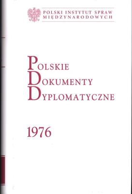 Opakowanie Polskie Dokumenty Dyplomatyczne 1976