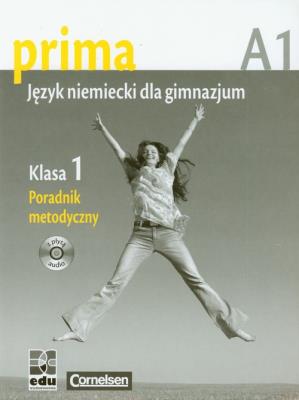 Prima 1 język niemiecki poradnik metodyczny z płytą CD. Autor: Jin Friederike. SmakLiter.pl Okładka książki Prima 1 język niemiecki poradnik metodyczny z płytą CD