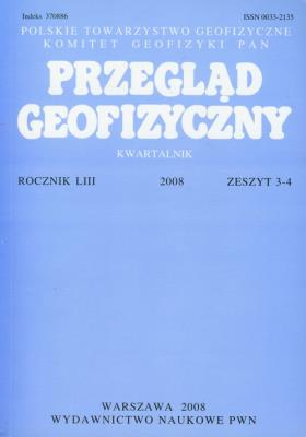 Opakowanie Przegląd Geofizyczny Kwartalnik