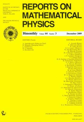 Opakowanie Reports on Mathematical Physics 64/3 2009