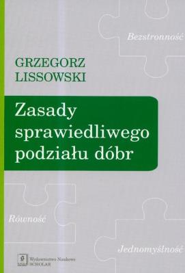 Okładka książki Zasady sprawiedliwego podziału dóbr