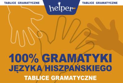 Okładka książki 100% Gramatyki j.hiszpańskiego Tablice KRAM