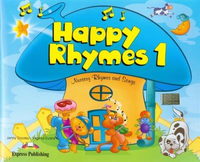 Happy Rhymes 1 Pupils Book + CD + DVD. Autor: Dooley Jenny, Evans Virginia. SmakLiter.pl Okładka książki Happy Rhymes 1 Pupils Book + CD + DVD