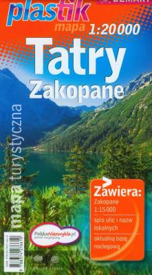 Okładka książki Mapa turystyczna Tatry i Zakopane