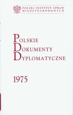 Okładka książki Polskie Dokumenty Dyplomatyczne 1975