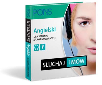Okładka książki PONS Słuchaj i mów Angielski dla średnio zaawansowanych