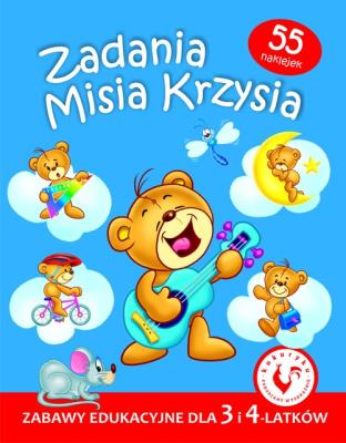 Zadania Misia Krzysia. Autor: Opracowanie zbiorowe. SmakLiter.pl Okładka książki Zadania Misia Krzysia