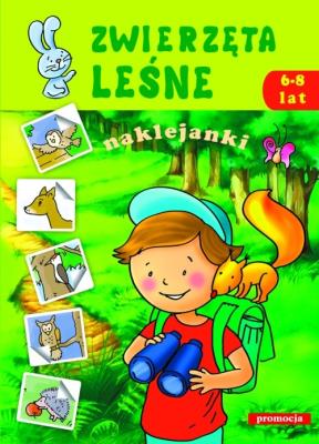 Okładka książki Zwierzęta Leśne 6-8 lat - naklejanki