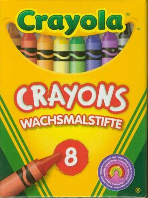Okładka książki Kredki świecowe bezpieczne 8 kolorów CRAYOLA