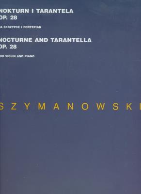 Okładka książki Nokturn i tarantela op 28 na skrzypce i fortepian