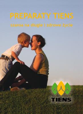 Okładka książki Preparaty Tiens Szansa na długie i zdrowe życie