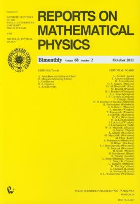 Opakowanie Reports on Mathematical Physics 68/2 Kraj