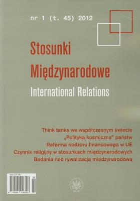 Opakowanie Stosunki Międzynarodowe (t.45) 2012