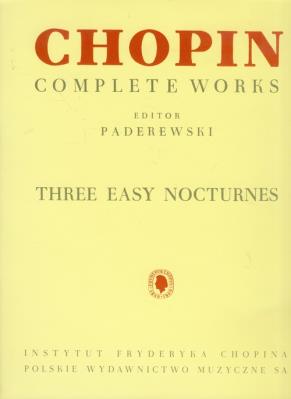 Okładka książki Chopin -Trzy łatwe nokturny