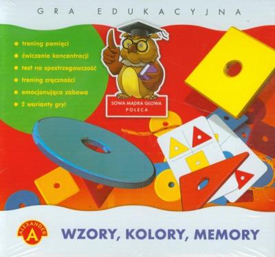 Okładka książki Gra - Wzory, kolory. Memory ALEX
