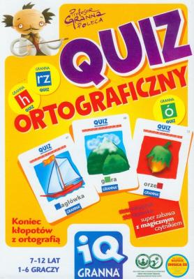 Okładka książki IQ Quiz ortograficzny GRANNA