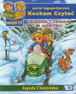Kocham czytać zeszyt 22. Jagoda i Janek w Austrii. Autor: Cieszyńska Jagoda. SmakLiter.pl Okładka książki Kocham czytać zeszyt 22. Jagoda i Janek w Austrii