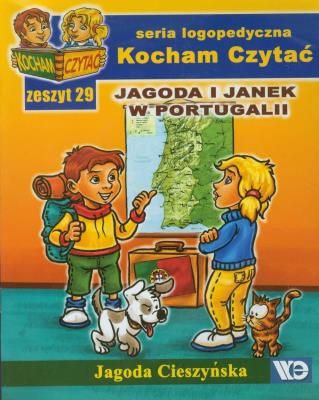 Kocham czytać zeszyt 29. Jagoda i Janek w Portug... Autor: Cieszyńska Jagoda. SmakLiter.pl Okładka książki Kocham czytać zeszyt 29. Jagoda i Janek w Portug..