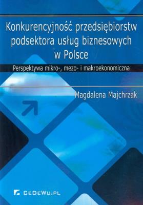 Okładka książki Konkurencyjność przedsiębiorstw podsektora usług..