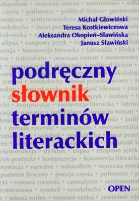 Podręczny słownik terminów literackich. Autor: Głowiński Michał. SmakLiter.pl Okładka książki Podręczny słownik terminów literackich