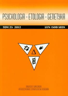 Opakowanie Psychologia Etologia Genetyka t.25