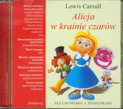 Słuchowisko Alicja w krainie czarów - płyta mp3 - Audiobook. Autor: Carroll Lewis. SmakLiter.pl Okładka książki Słuchowisko Alicja w krainie czarów - płyta mp3 - Audiobook