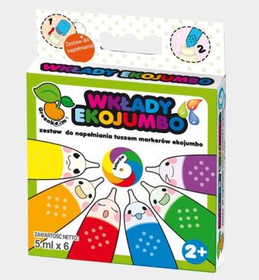 Wkłady ekojumbo 6 kolorów. Autor: 03025. SmakLiter.pl Okładka książki Wkłady ekojumbo 6 kolorów