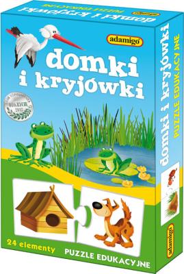 Opakowanie Domki i kryjówki Puzzle edukacyjne