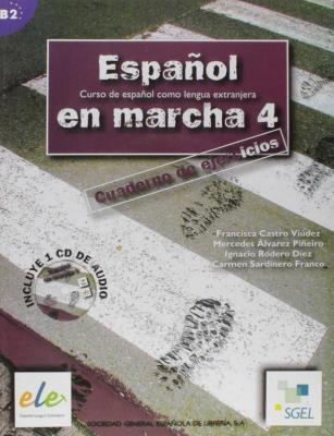 Okładka książki Espanol en marcha 4 ćwiczenia z płytą CD