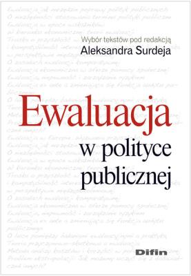 Okładka książki Ewaluacja w polityce publicznej DIFIN