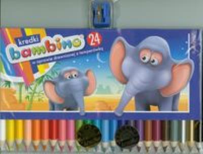 Opakowanie Kredki ołówkowe 24 kolory bls BAMBINO