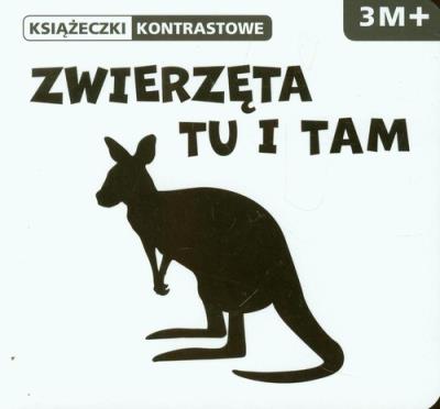 Książeczki kontrastowe. Zwierzęta tu i tam. Autor: Opracowanie zbiorowe. SmakLiter.pl Okładka książki Książeczki kontrastowe. Zwierzęta tu i tam