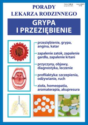 Porady lek. rodzinnego. Grypa i przeziębienie. Wydawca: Literat. SmakLiter.pl Opakowanie Porady lek. rodzinnego. Grypa i przeziębienie