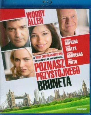 Poznasz przystojnego bruneta. Autor: Woody Allen. SmakLiter.pl Okładka książki Poznasz przystojnego bruneta