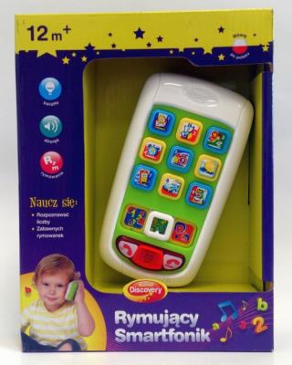 Rymujący smartfonik DUMEL. Autor: Dumel Discovery. SmakLiter.pl Okładka książki Rymujący smartfonik DUMEL