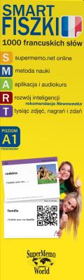 Opakowanie SmartFiszki 1000 francuskich słów A1 poziom podstawowy